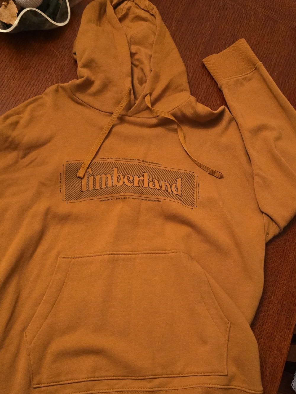Timberland Men's  Hoodie in Mustard Brown